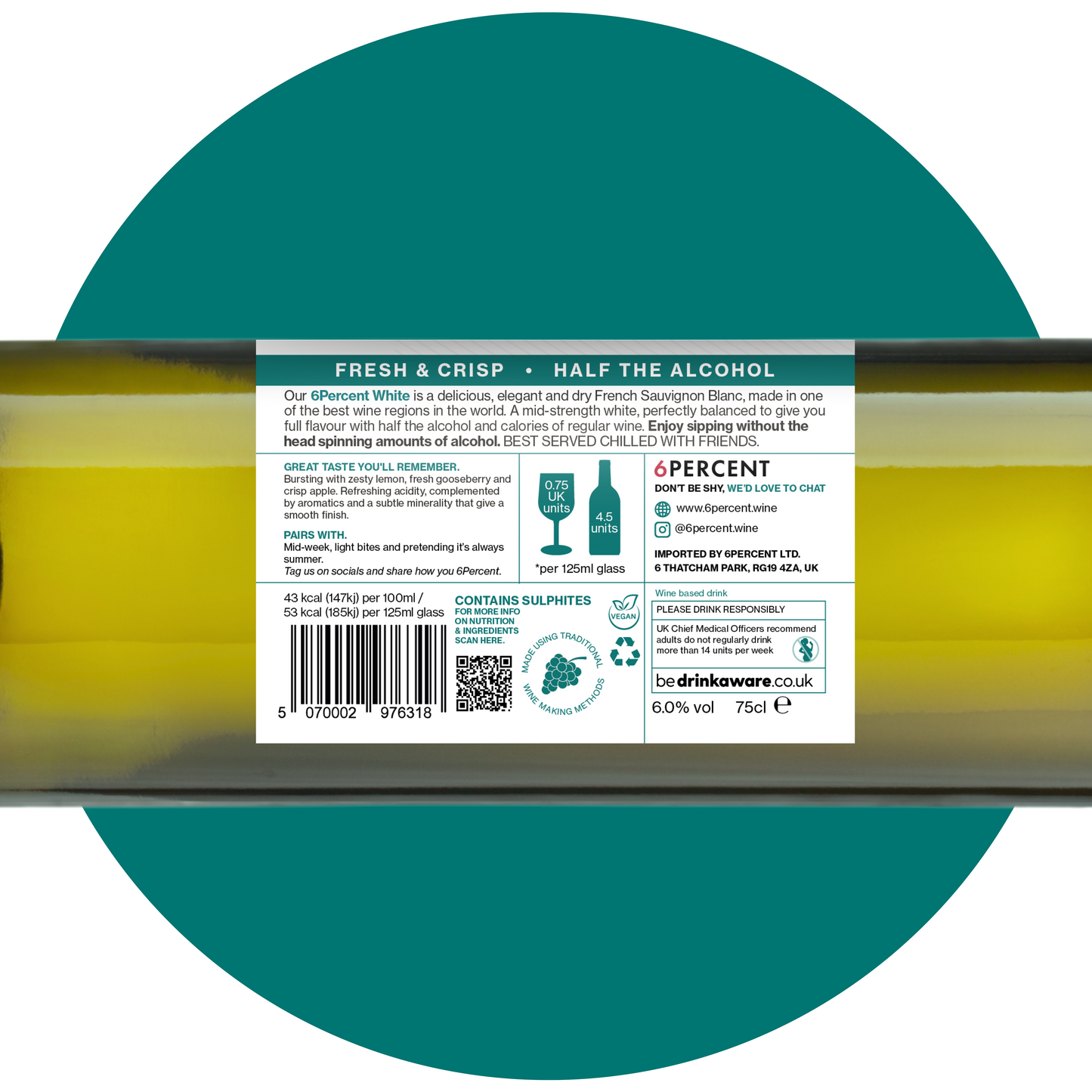 6Percent Sauvignon Blanc Mid-Strength White Wine