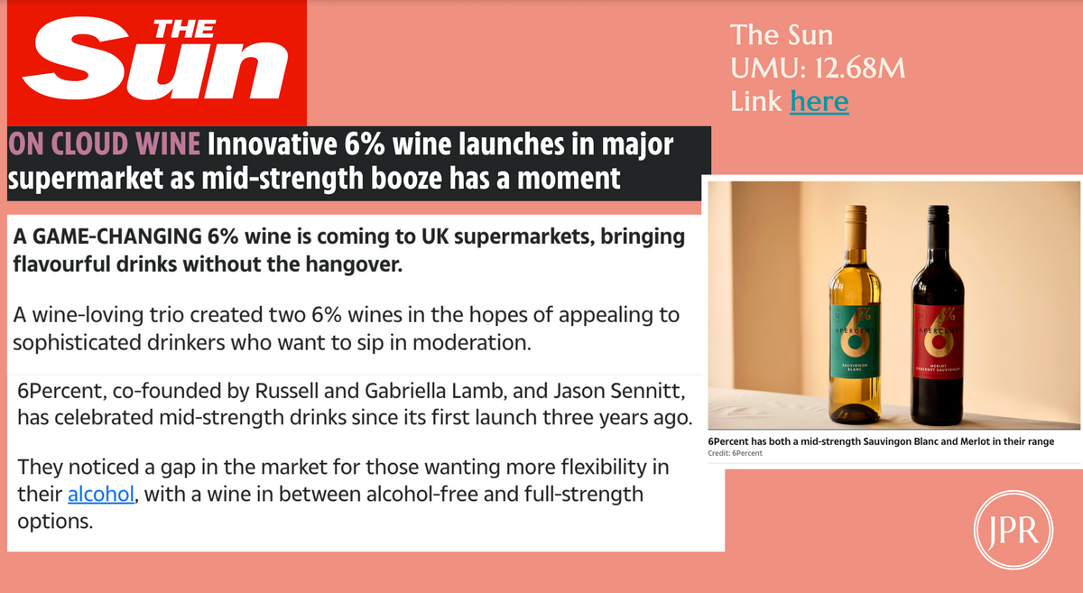 6Percent launched in Ocado